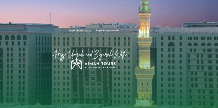 Hajj, Umrah and Ziyarah With taiba front madinah aimah tours
