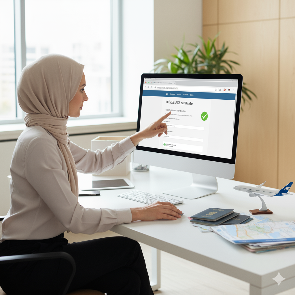 things to check before booking Umrah package – IATA certificate sample